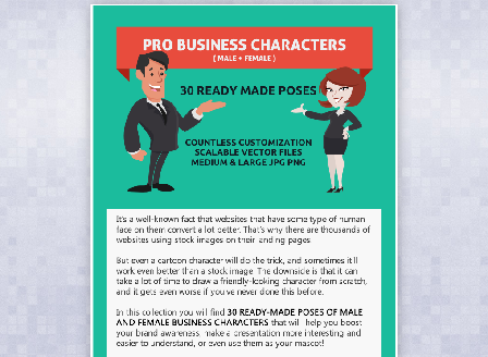 cheap PRO Business Characters with Developers License