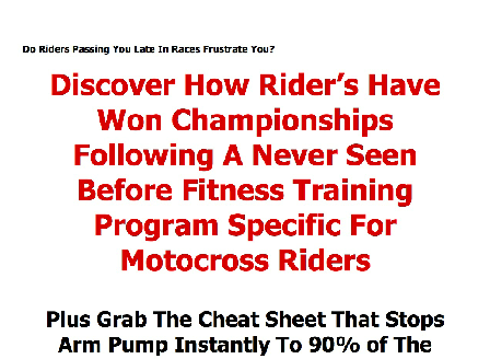 cheap Motocross Fitness Training