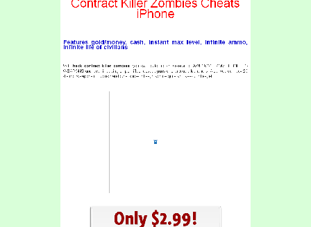 cheap Contract Killer Zombies Cheats iPhone