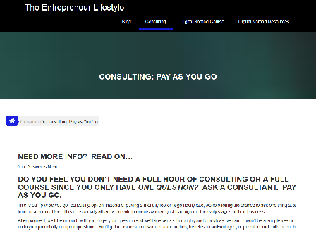 cheap Consulting: Pay as You Go