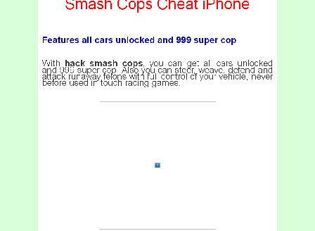 cheap Smash Cops Cheat iPhone