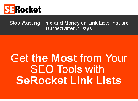 cheap SeRocket Link Lists Starter