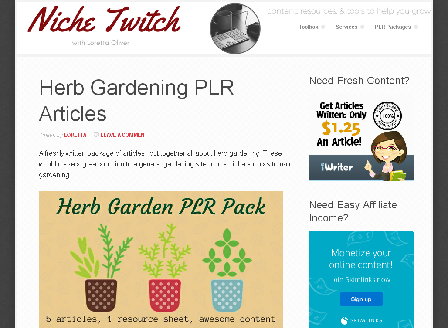 cheap Herb Gardening PLR Article Package