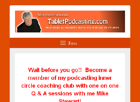 cheap Tablet Podcasting Coaching Club