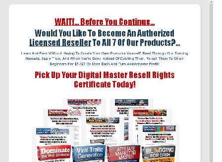 cheap 7 Master Resell Rights eBooks!