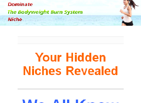 cheap Bodyweight Burn PLR Niche Package