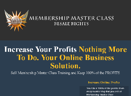 cheap Membership Master Class Resale Rights