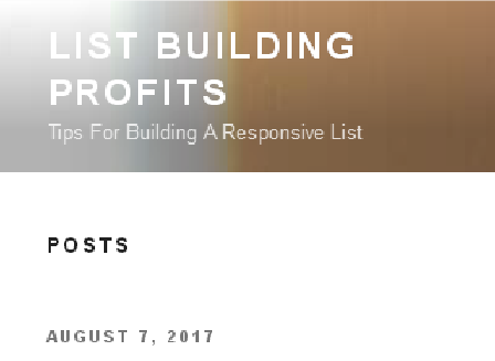 cheap List Building Profit
