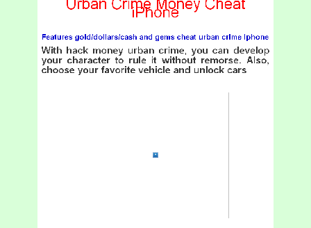cheap Urban Crime Money Cheat