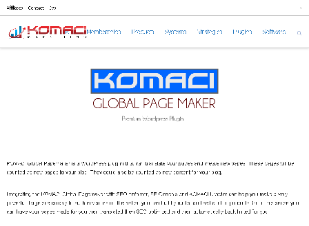 cheap KOMACI Global Page Maker WordPress Plugin TEST MODE DON