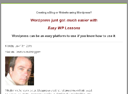 cheap Easy WordPress Lessons