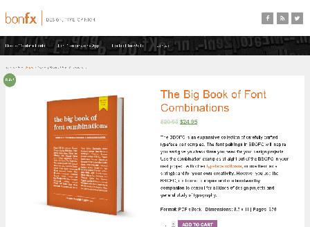 cheap The Big Book of Font Combinations