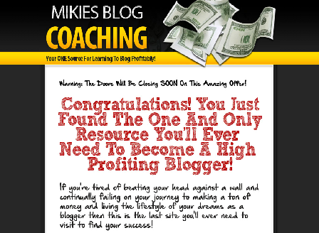 cheap Mikies Blog Coaching