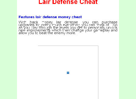cheap Lair Defense Money Cheat