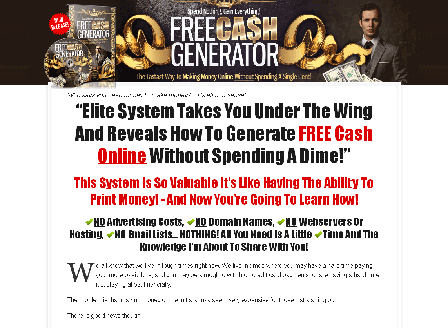 cheap Free Cash Generator [with Master Resale Rights]