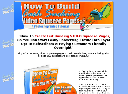 cheap Cash Sucking Video Squeeze Pages