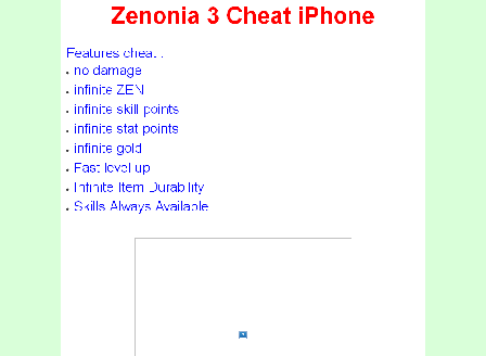 cheap Zenonia 3 zen cheat