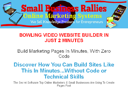 cheap Bowling Video Site Builder