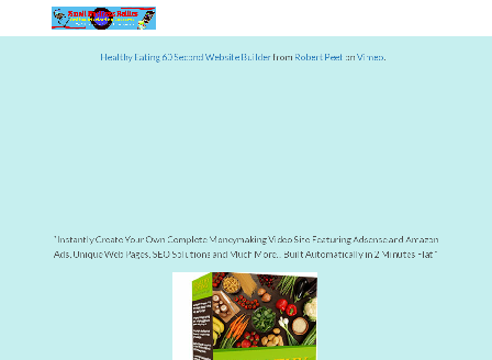 cheap Healthy Eating Video Site Builder