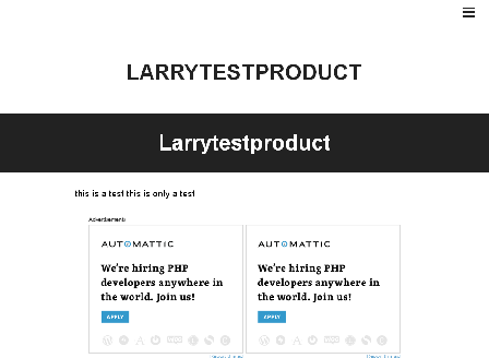 cheap Larry testproduct