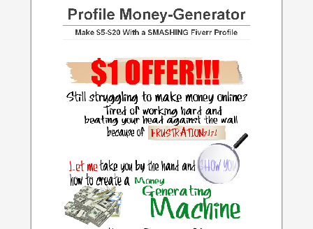 cheap Fiverr Profile Money-Generator Video Course