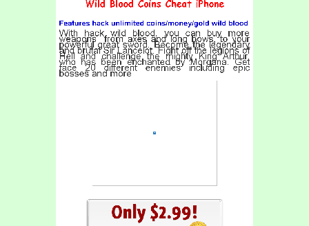cheap Wild Blood Coins Cheat iPhone