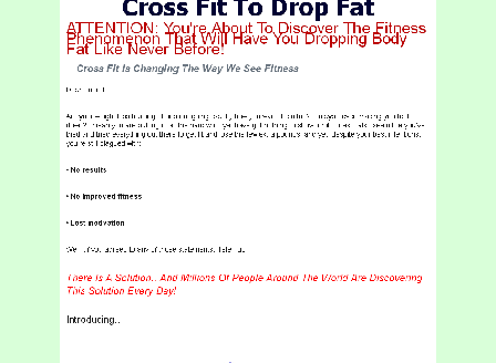 cheap Cross Fit To Drop Fat