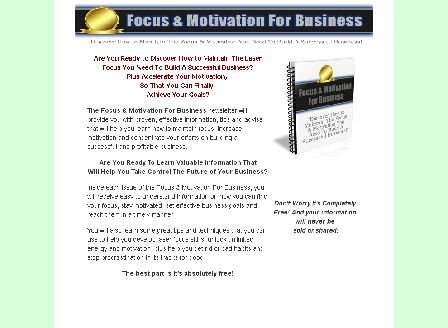 cheap Focus & Motivation For Business Newsletter