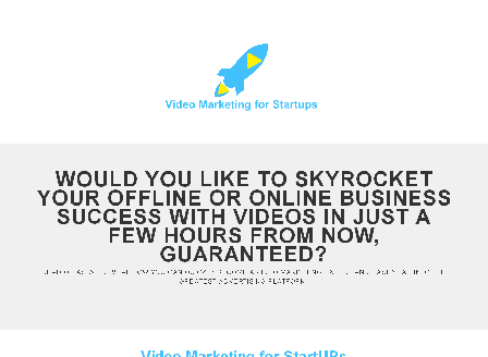 cheap Video Marketing For StartUps 2015