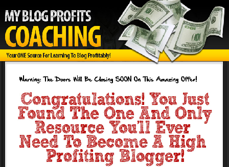 cheap My Blog Coaching Program