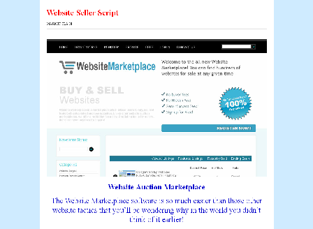 cheap Website Seller Script MARKET PLACE