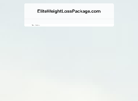 cheap Elite Weight Loss Package