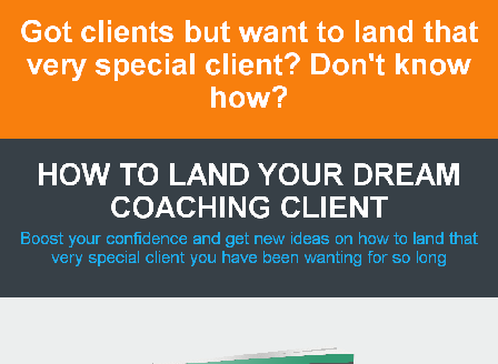 cheap How to land your Dream Coaching Client
