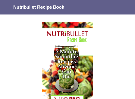 cheap Nutribullet Recipe Book