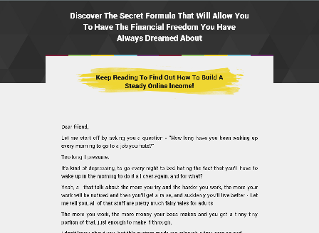 cheap Income Creation System 30% Off