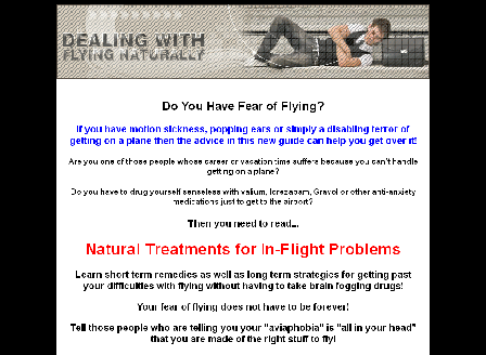 cheap Dealing With Flying Naturally