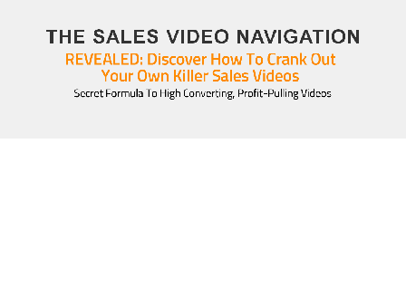 cheap The Sales Video Navigation