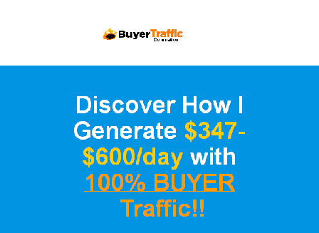 cheap Buyer Traffic Domination - LIMITED Offer