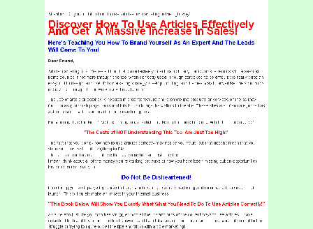 cheap Article Agenda Comes with Master Resale Rights