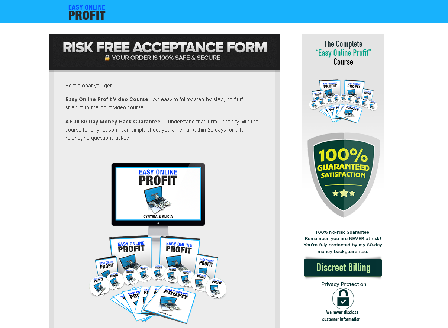 cheap Easy Online Profit - Webinar Special