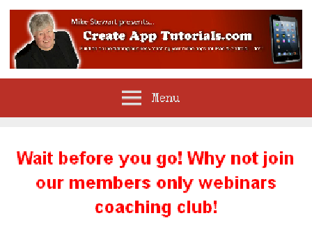cheap Create App Tutorials Coaching Webinars