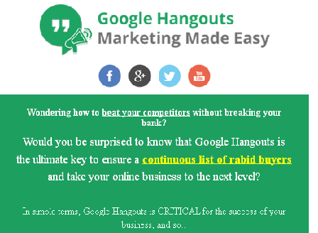 cheap Guru World Google Hangouts Marketing
