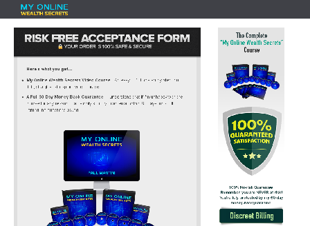 cheap My Online Wealth Secrets Webinar Special