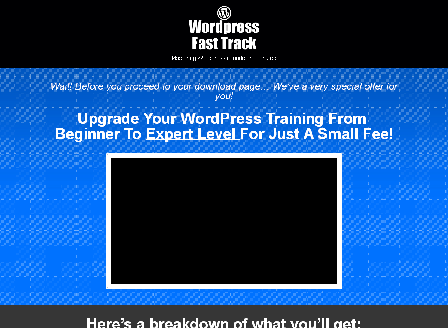 cheap WordPress Fast Track ADVANCED EDITION