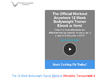 cheap Workout Anywhere 12 Week Bodyweight Trainer