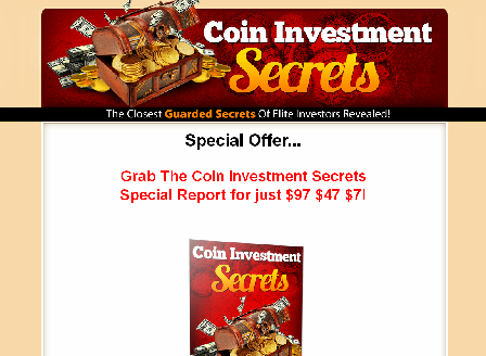 cheap Coin Investment Secrets Special Report
