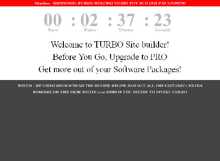 cheap Turbo Site Builder Pro User MRR