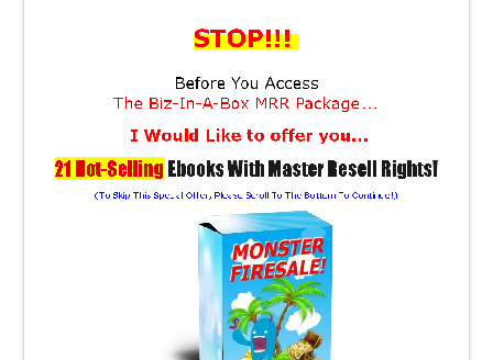 cheap 201622 OTO Monster Ebook Package