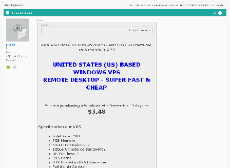 cheap 14 days | VPS Windows TV RDP RAM 7GB 50GB HDD Unlimited Bandwidth USA Server