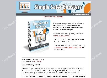 cheap Simple Sales Boosters-with PL Rights